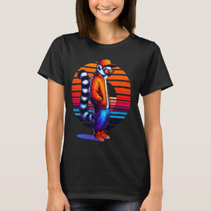 Cooles Lemur Modernes Urbanes Restaurant T-Shirt