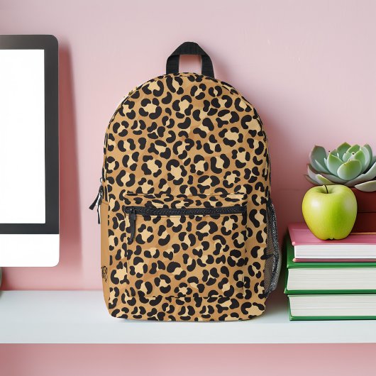 Cooles Leopard-Druckmuster Personalisiert Bedruckter Rucksack