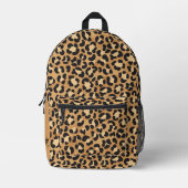 Cooles Leopard-Druckmuster Personalisiert Bedruckter Rucksack (Vorderseite)