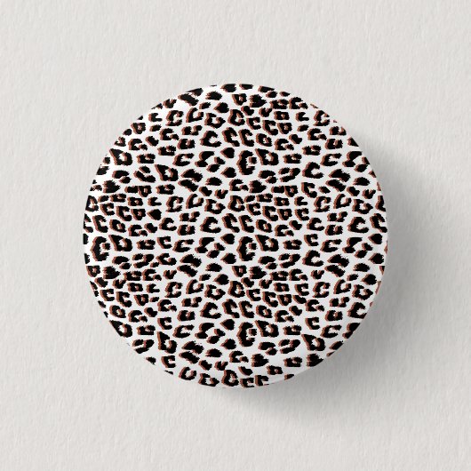 Cooles Leopard-Muster Button (Vorderseite)