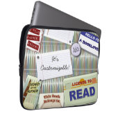 Cooles Lesekollektordesign Laptopschutzhülle (Vorne Rechts)