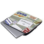 Cooles Lesekollektordesign Laptopschutzhülle (Vorne Knopf)