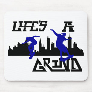 Cooles Lifes ein SchleifenSkateboarderentwurf Mousepad