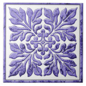 Cooles Lila der alten englischen Fliese (Vorderseite)