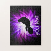 Cooles Lila Dirt Bike Puzzle (Vertikal)