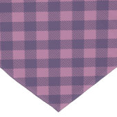 Cooles lila Karo-Gingham-Muster Kurzer Tischläufer (Ecke)