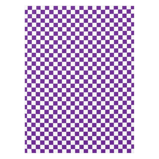 cooles lila Karo Tischdecke (Vorderseite)