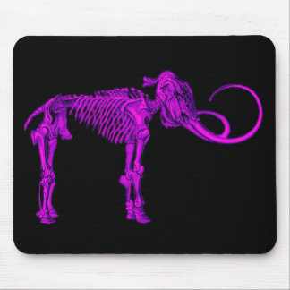 Cooles lila Mammutskelett Mousepad