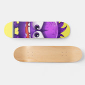 Cooles Lila Monster-Skateboard Skateboard (Horizontal)