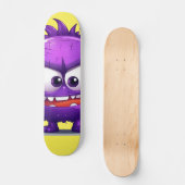 Cooles Lila Monster-Skateboard Skateboard (Vorderseite)