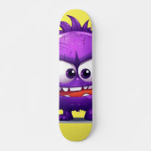 Cooles Lila Monster-Skateboard Skateboard (Vorne)