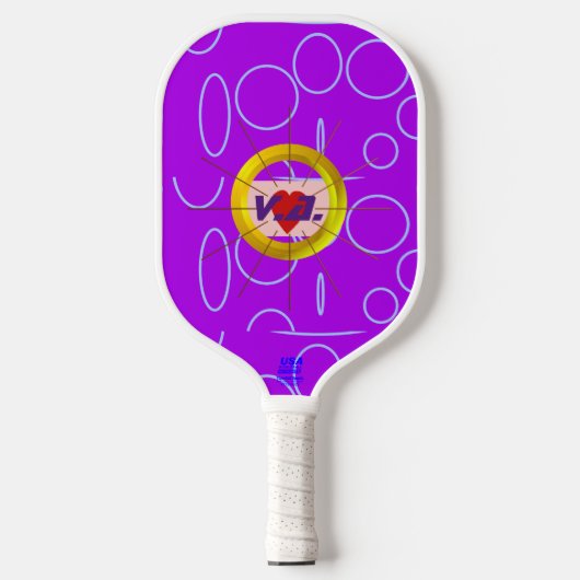 Cooles Lila Pickleball Paddel Pickleball Schläger (Vorderseite)