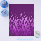 Cooles Lila Racing Flames Design Flyer (Einzeln)