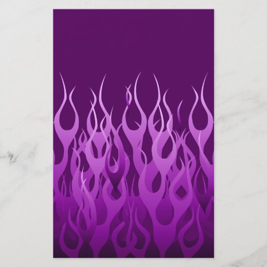 Cooles Lila Racing Flames Design Flyer (Vorne)