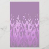 Cooles Lila Racing Flames Design Flyer (Hinten)