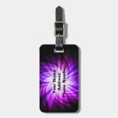 Cooles Lila Radfahren Gepäckanhänger (Vorderseite vertikal)