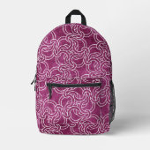 Cooles Lila rosa keltisches Knoten Modernes Mit Mo Bedruckter Rucksack (Vorderseite)