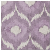Cooles lila und cremefarbenes Ikat-Stammmuster Stoff (Nahaufnahme)
