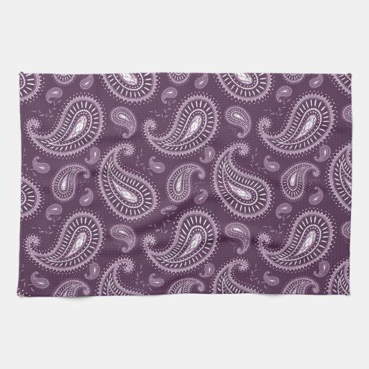 cooles lila Vintages Muster Handtuch (Horizontal)