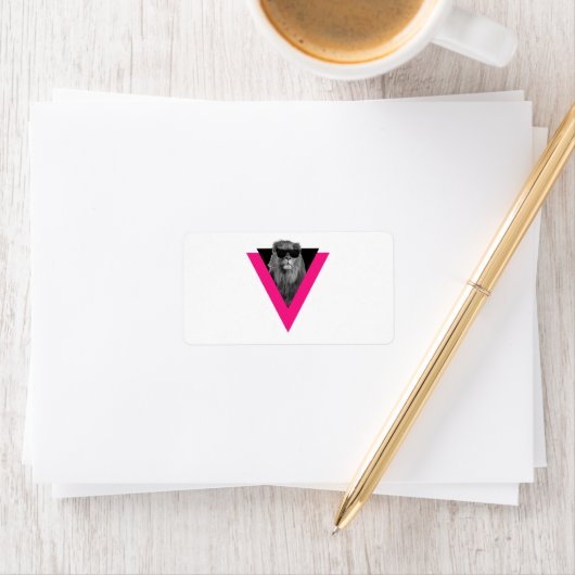 Cooles Lion-Label Adressaufkleber (Insitu)