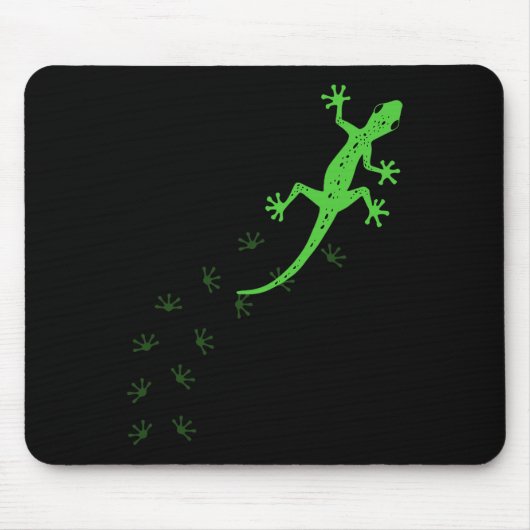 Cooles Lizard Design Männerweibchen Gecko Haustier Mousepad (Vorne)