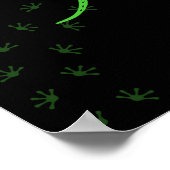 Cooles Lizard Design Männerweibchen Gecko Haustier Poster (Ecke)