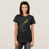 Cooles Lizard Design Männerweibchen Gecko Haustier T-Shirt (Vorne ganz)