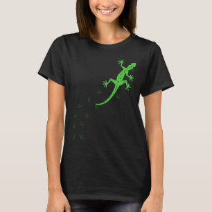 Cooles Lizard Design Männerweibchen Gecko Haustier T-Shirt