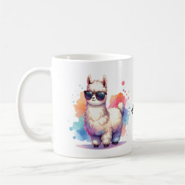 Cooles Llama mit Sonnenbrille Kaffeetasse