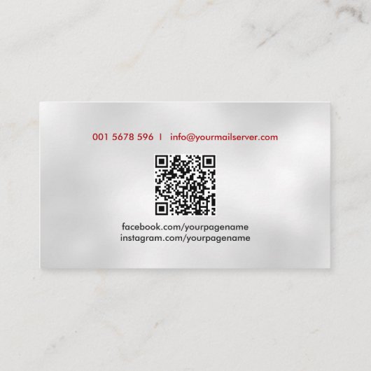 Cooles Logo für moderne Personal Trainer Visitenkarte (Rückseite)