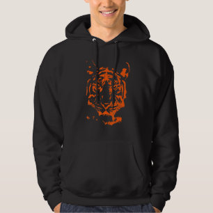 Cooles Löwengesicht mit farbenfroher Kunst für Löw Hoodie