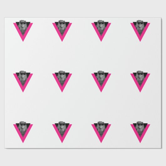 Cooles Löwenpapier Geschenkpapier (Flach)