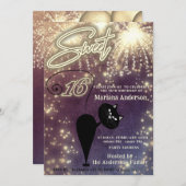 Cooles lustiges Katzenballon Feuerwerk Einladung (Vorne/Hinten)