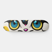 Cooles lustiges Monster Cat Skateboard (Horizontal)