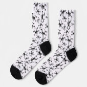 Cooles LuxusHalloween-Schwarz-Gotik Socken (Linkes Detail)