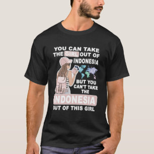 Cooles Mädchen aus Indonesien, Proud Indonesia Gir T-Shirt