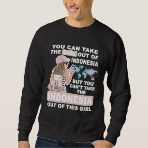 Cooles Mädchen aus Indonesien Stolz Indonesisches Sweatshirt
