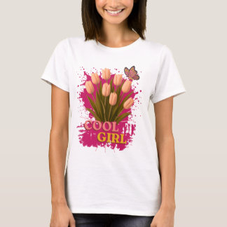 Cooles Mädchen-Design für Frauen, Mädchen T-Shirt