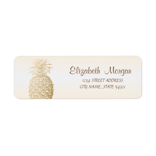 Cooles Mädchen Gold Ananas (Vorne)