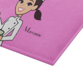 Cooles Mädchen-Kochs-Ausschnitt-Brett mit Namen Schneidebrett (Ecke)