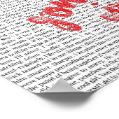 Cooles Mädchen Poster (Ecke)