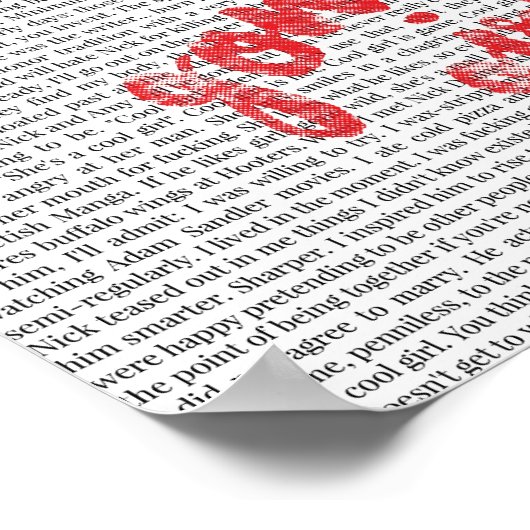 Cooles Mädchen Poster (Ecke)