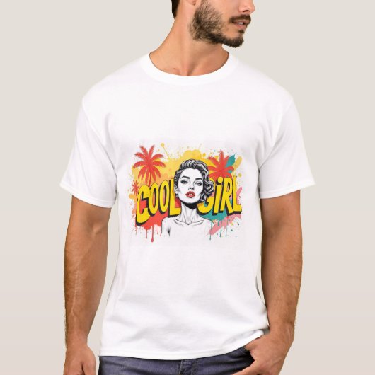 Cooles Mädchen T-Shirt (Vorderseite)