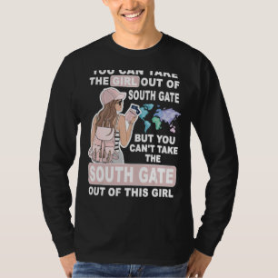 Cooles Mädchen von South Gate City Proud South Gat T-Shirt