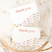 Cooles Mädchen zum ersten Geburtstag Dankeskarte