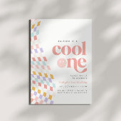 Cooles Mädchen zum ersten Geburtstag Einladung