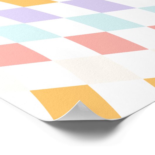 Cooles Mädchen zum ersten Geburtstag Poster (Ecke)