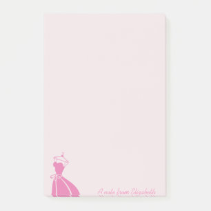 Cooles Mädchenkleid - Personalisiert Post-it Klebezettel