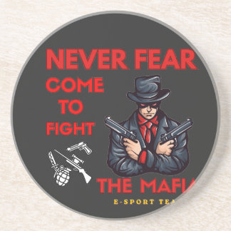Cooles Mafia E-Sport Gaming Maskottchen Design Getränkeuntersetzer