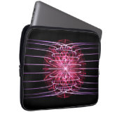 Cooles magnetisches Fraktal Laptopschutzhülle (Vorne Rechts)